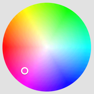 Zrzut ekranu pokazujący wybór harmonii kolorów w generatorze palet